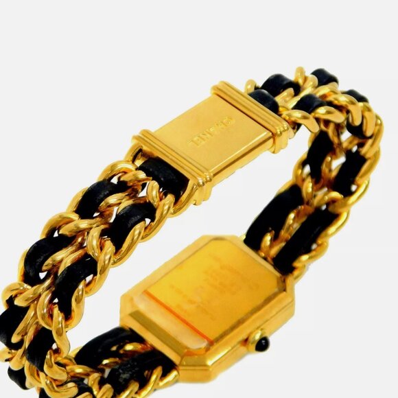 MINT! CHANEL Premiere 18k Gold Plated L Quartz Ladies Watch - Picture 4 of 11